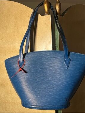 Louis Vuitton epi Blue Tote Bag